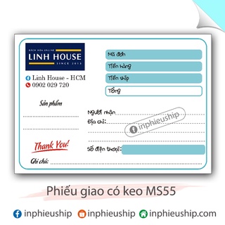 Phiếu có keo 400 tờ