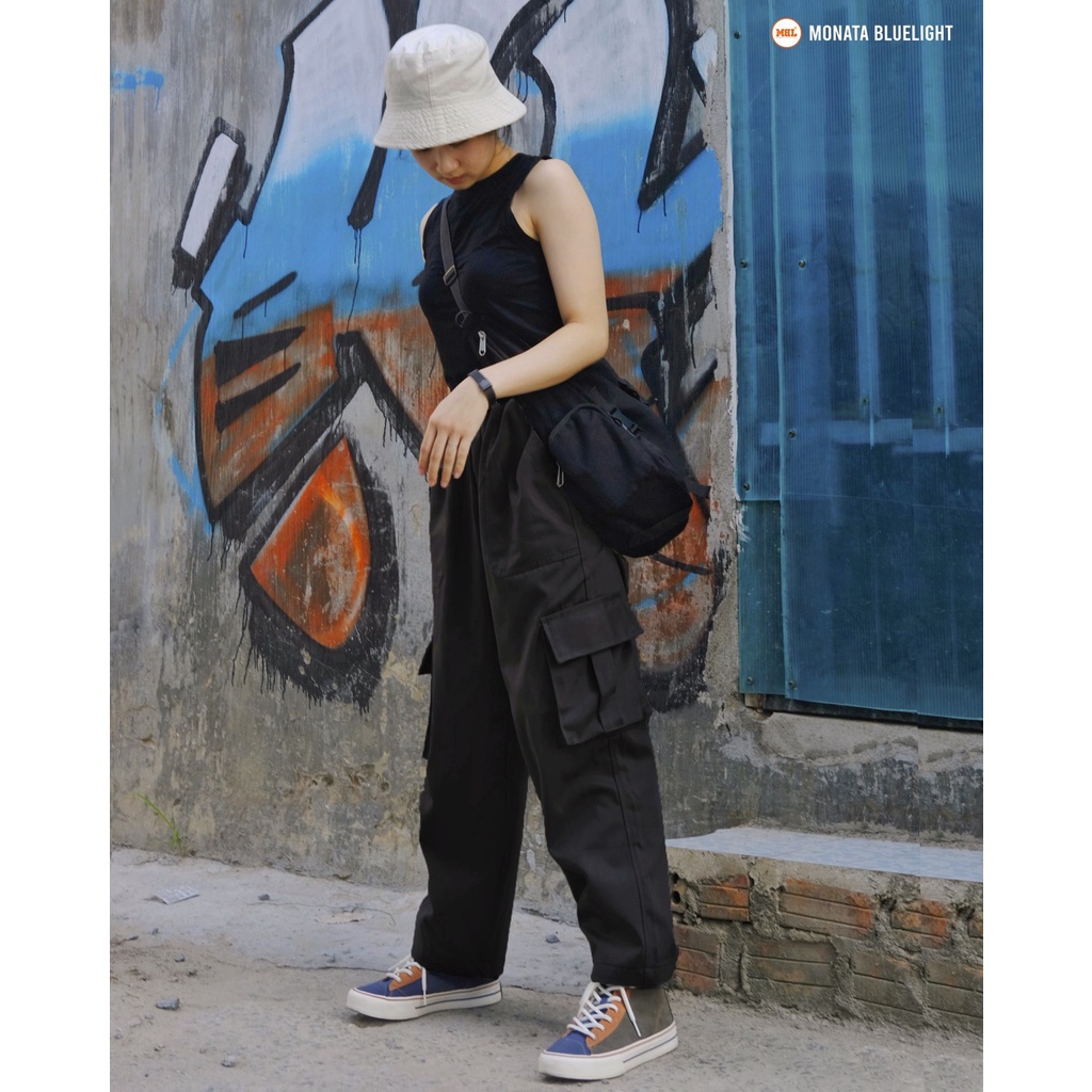 MONATA BLUELIGHT - Quần túi hộp Cargo Unisex
