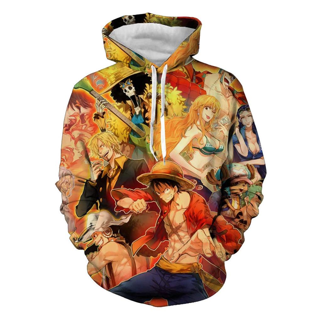 Áo Hoodie In Hình Monkey D Luffy Ace Sabo Shanks Law Battle 3D Anime One Piece