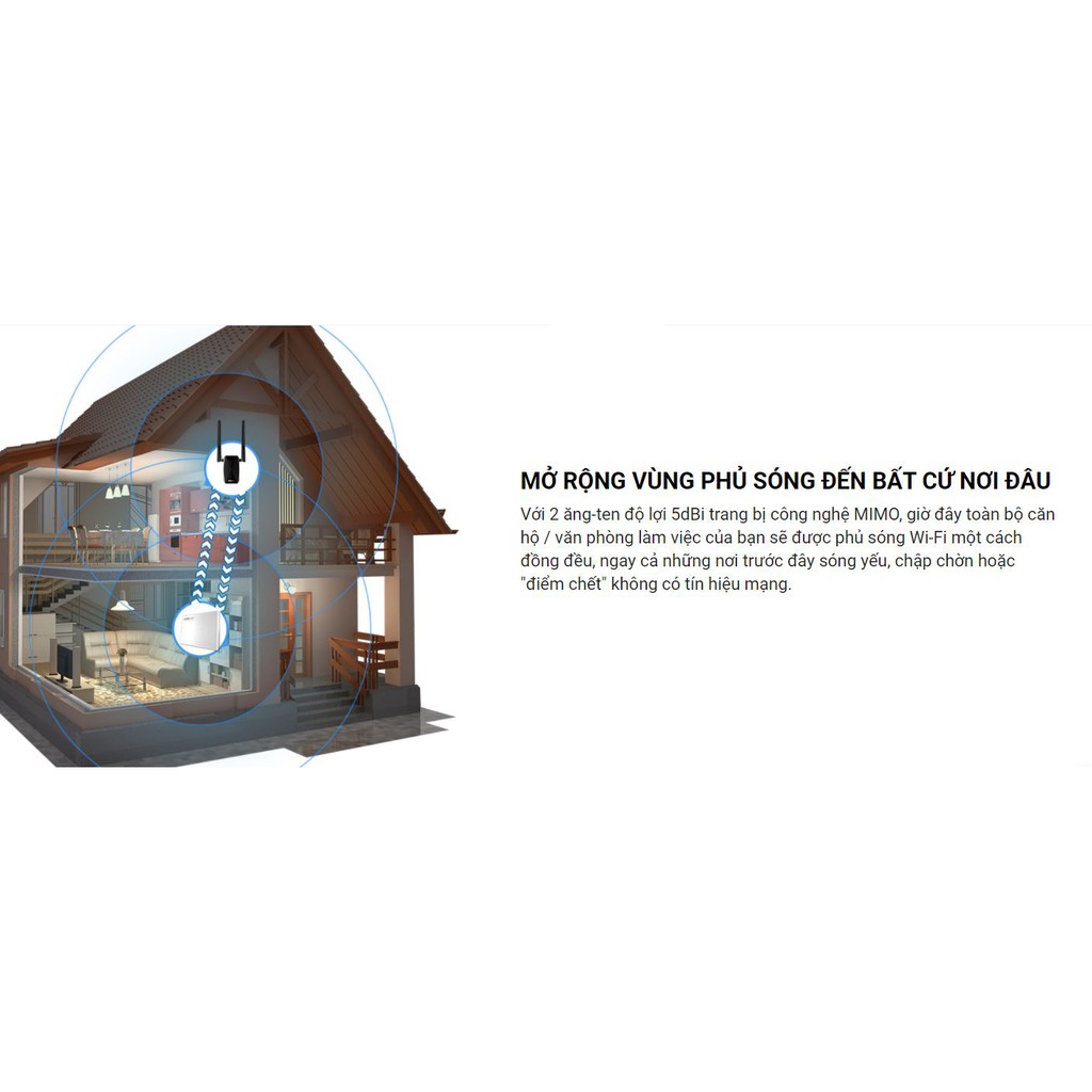 Bộ kích sóng Wifi băng tần kép TOTOLINK EX1200T | BigBuy360 - bigbuy360.vn