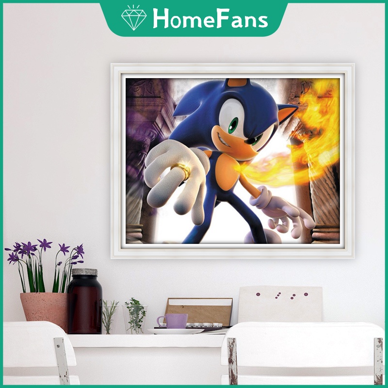 Bộ Tranh Đính Đá 5D Tự Làm Hình Nhím 40x50cm Trang Trí Nhà Cửa