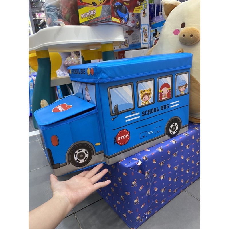 THÙNG ĐỰNG ĐỒ CHƠI ĐA NĂNG SCHOOL BUS - QUÀ TẶNG HUGGIES