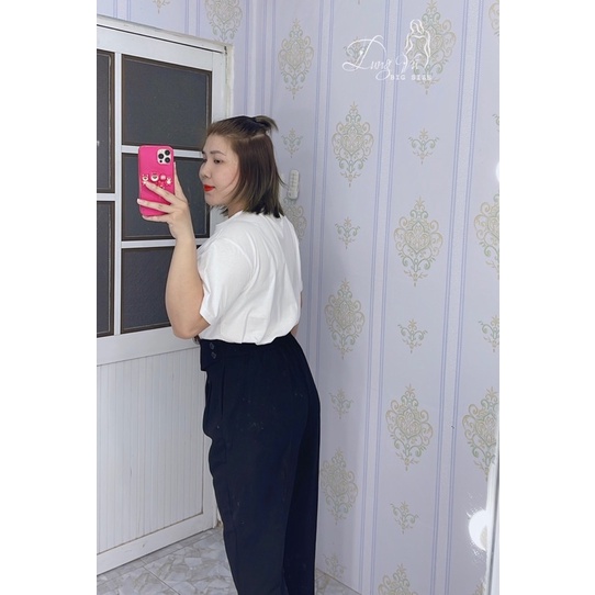 Quần Baggy Nữ hai nút Dung Vũ bigsize sang chảnh dưới 100kg