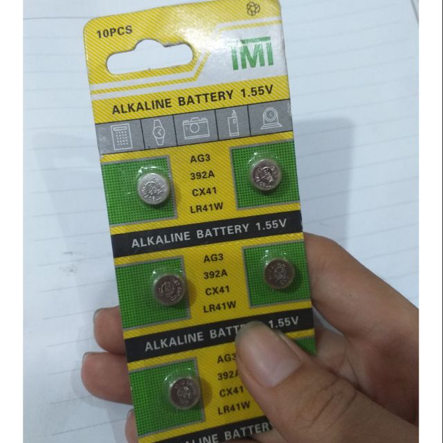 Pin nút áo AG3 LR41W