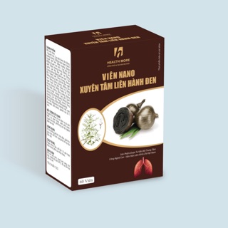 Viên Nano xuyên tâm liên hành đen - Giảm ho, tiêu đờm, thông phế khí hộp 30 viên
