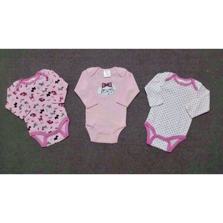Set 3 body dài tay cho bé trai , gái từ 0-12 tháng