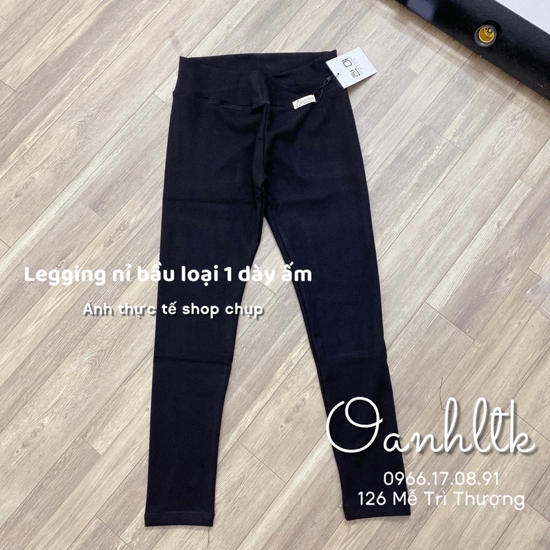 Quần bầu mùa đông -Legging nỉ bầu dày ấm thoải mái tới sinh( 48-85kg)