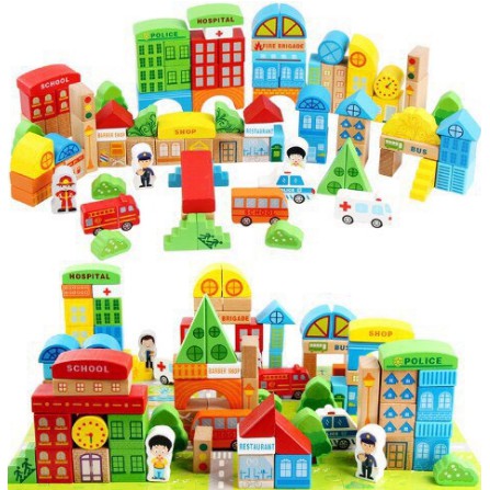 Đồ Chơi Láp Ráp Mô Hình Giao Thông Thành Phố 100 Chi Tiết Cho Bé - Hàng Loại Đẹp