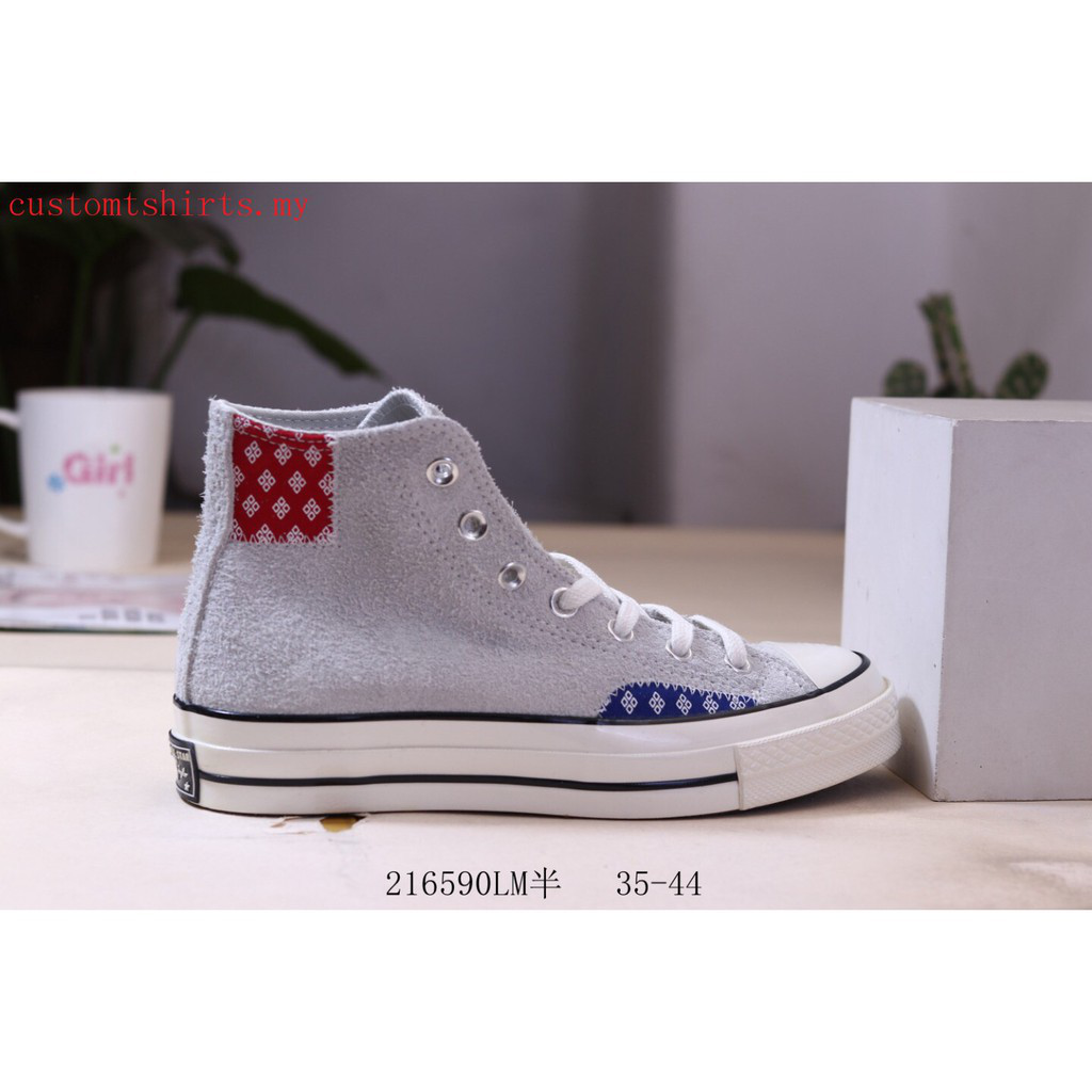 Giày sneaker Converse Chuck 70 cổ cao màu xám cho nam & nữ 9DRr