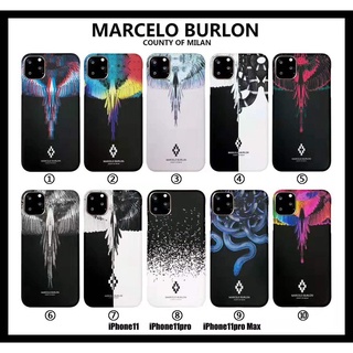 Ốp điện thoại họa tiết MARCELO BURLON thích hợp cho IPHONE 13PROMAX 12MINI 12PROMAX 11PROMAX XSMAX XR XS I7 IX I8