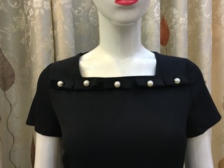 Đầm xòe nơ ngực đính hạt V47