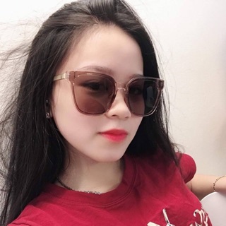Mới Kính mát nữ sành điệu cá tính màu nâu trà