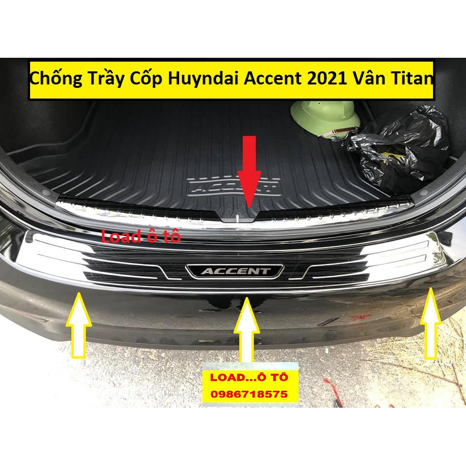 Chống Trầy Cốp Trong Và Ngoài Xe Accent 2023-2018 Và Form 18-20 Mẫu Titan Mặt Bóng Cao Cấp