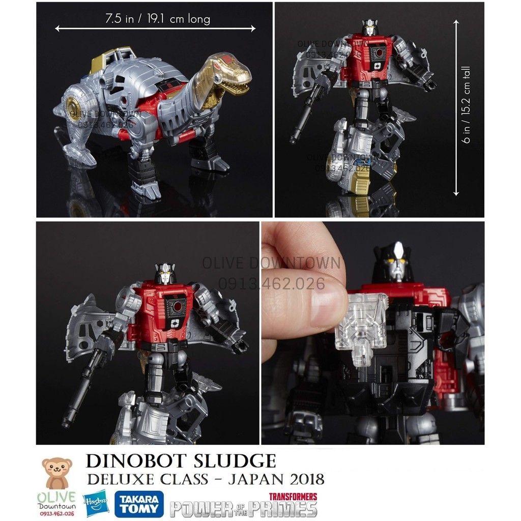 Dinobot SLUDGE 15cm ☎ Robot lắp ráp KHỦNG LONG - Transformers POWER OF THE PRIMES