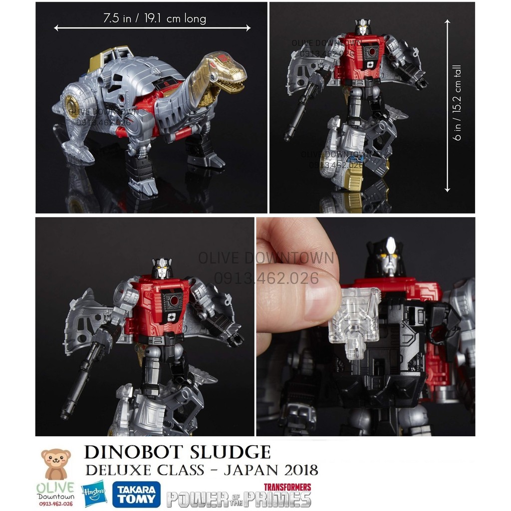 🔋 Dinobot SLUDGE đầy đủ phụ kiện - Transformers Power of The Primes phiên bản 2018