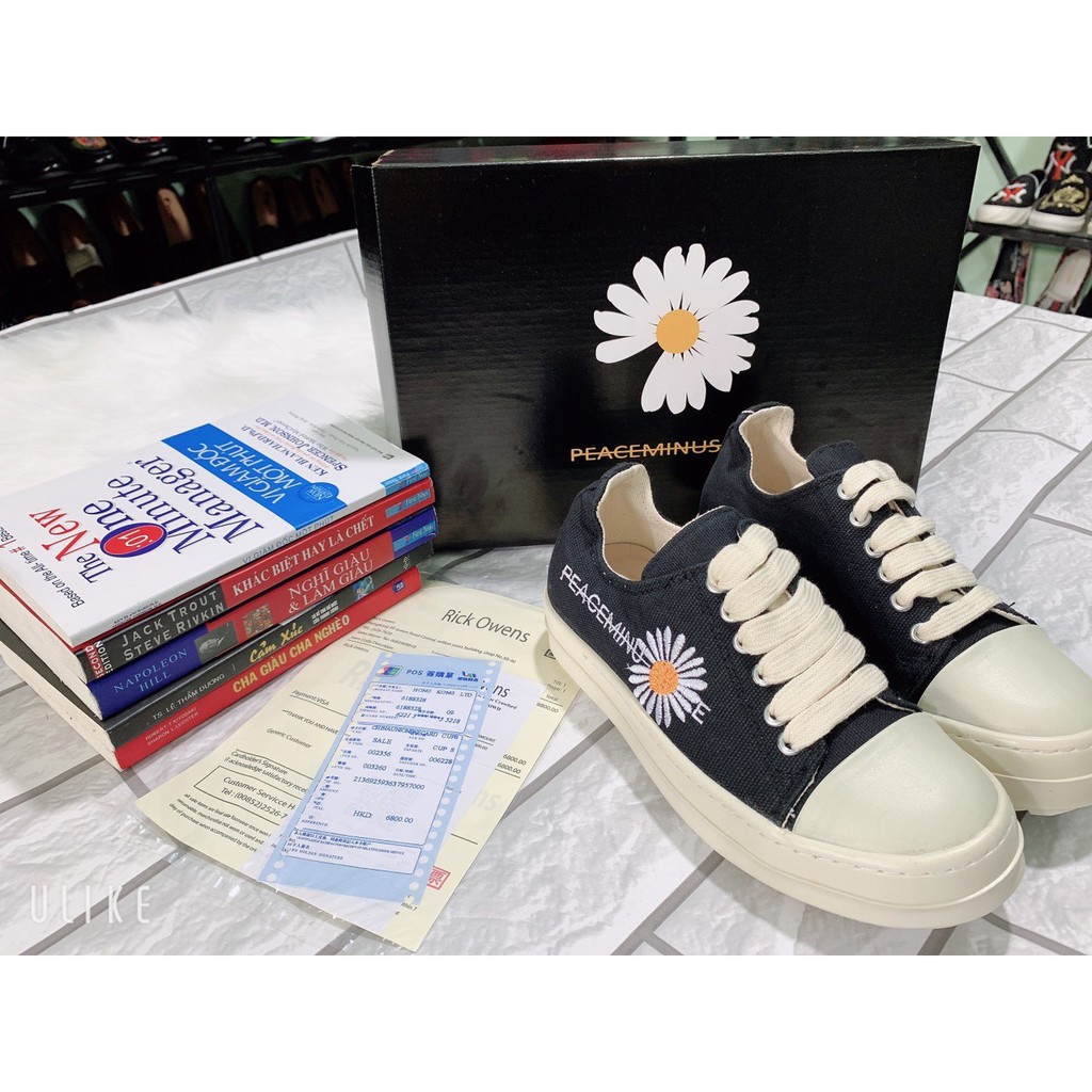 Giày RO Hoa Cúc Chữ Đế Thơm Full Box- Giày Rick Owen Hoa Cúc Nam Nữ