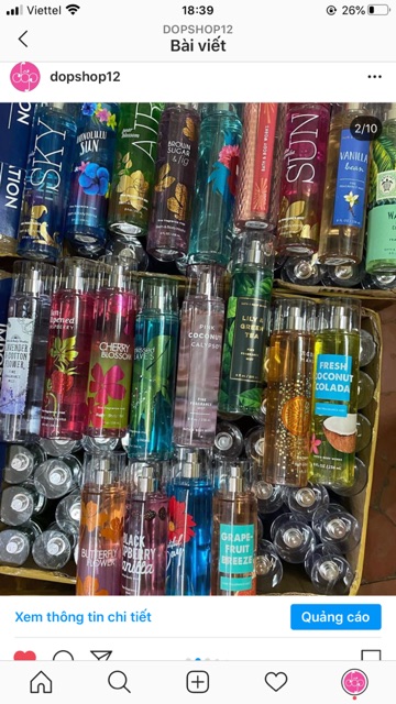 xịt thơm cơ thể BBW 236ml | BigBuy360 - bigbuy360.vn