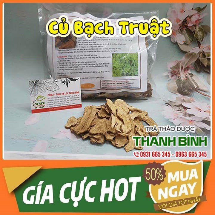 BẠCH TRUẬT 100Gr - Hàng Công Ty Loại 1 - Cây Thuốc Nam Thanh Bình