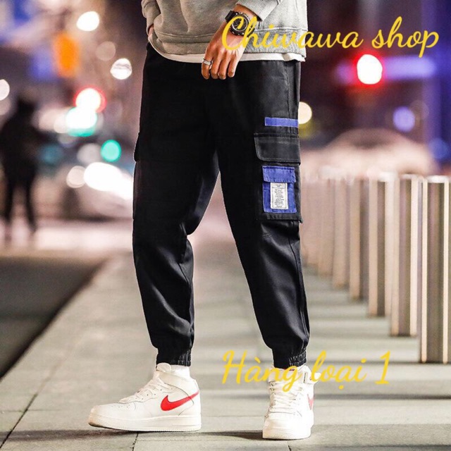 Quần Kaki nam nữ Hàn Quốc style đẹp trẻ trung màu đen và kem đủ size M-L-XL tại Chiwawa house