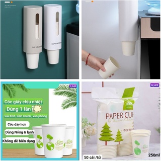 [FREESHIP] HỘP TREO TƯỜNG ĐỰNG LY GIẤY 1 NGĂN - BỊCH 50 LY DÙNG 1 LẦN