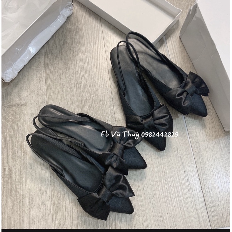 GIÀY BỆT NƠ LỤA G10