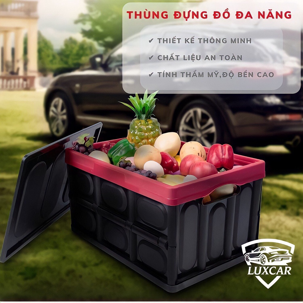HỘP ĐỰNG ĐỒ Ô TÔ, THÙNG ĐỂ ĐỒ 56 LÍT & TÚI CHỨA NƯỚC CÓ THỂ GẤP GỌN ĐỂ TRONG CỐP Ô TÔ , MÓN QUÀ CHO CÁC CẦN THỦ ! | BigBuy360 - bigbuy360.vn