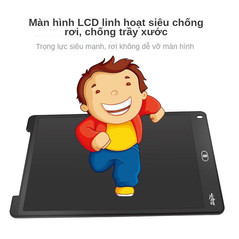 Bảng vẽ điện tử JOLLYBABY có nút xóa hỗ trợ dạy học dành cho trẻ em tiện lợi
