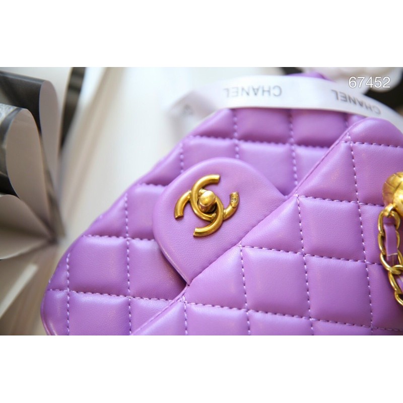 Túi đeo chéo cha.nel classic quả cầu mini