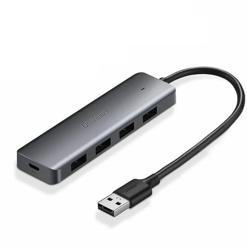 Bộ chia Hub USB 3.0 4 Port Hỗ trợ nguồn Micro usb UGREEN 50985 CM219