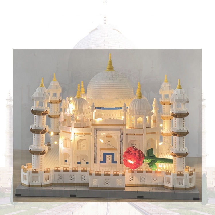 ĐỒ CHƠI XẾP HÌNH LẮP RÁP Mô Hình KIẾN TRÚC KỲ QUAN THẾ GIỚI ĐỀN MỘ TAJ MAHAL ẤN ĐỘ
