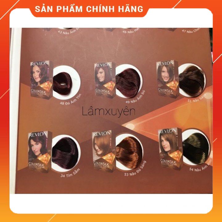 Nhuộm REVLON Colorsilk 60ML  Lên màu tóc nhanh, giữ màu lâu phai, giàu dưỡng chất