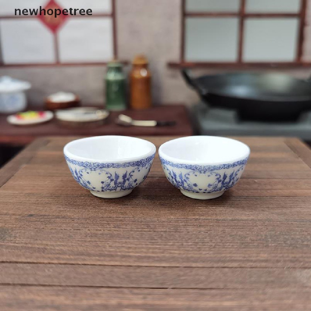 Tô sứ đựng thức ăn cho nhà búp bê tỉ lệ 1:12