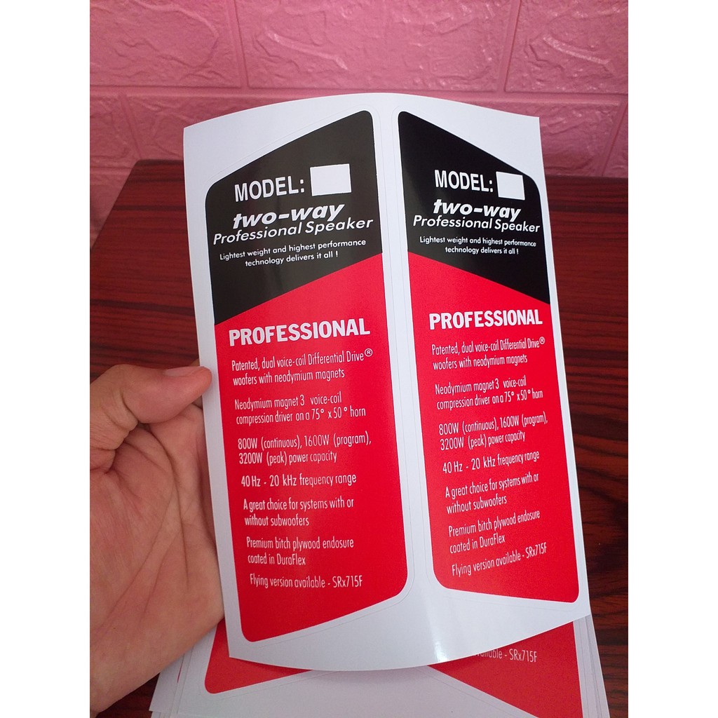 Tem Loa JBL Decal Dán Mặt Thùng Loa -GIÁ 1 CẶP