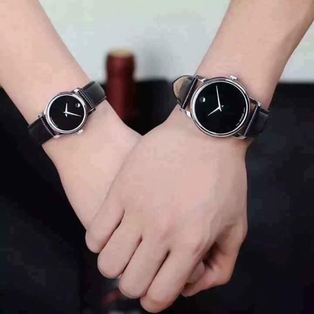 Cặp đồng hồ nam nữ Movado chính hãng- săn sale xách tay