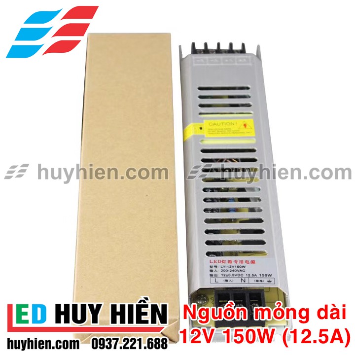 Nguồn led 12V 12A (150W) _ Nguồn led mỏng 12V 150W