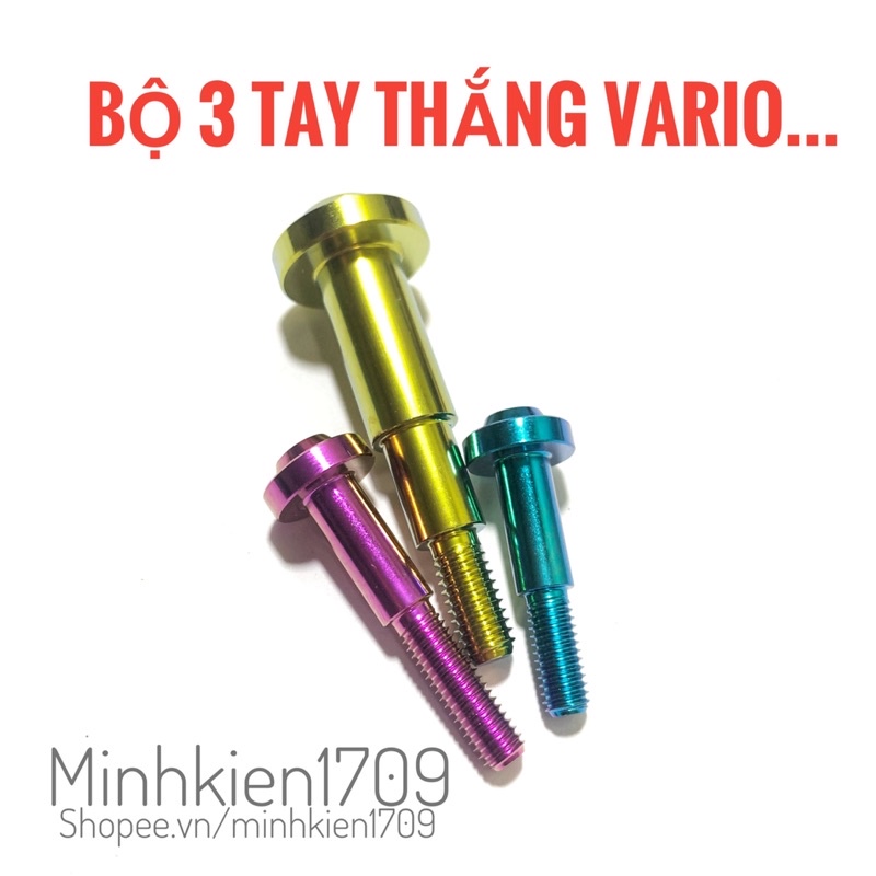 (GR5 XỊN) Ốc titan bộ 3 tay thắng Vario150