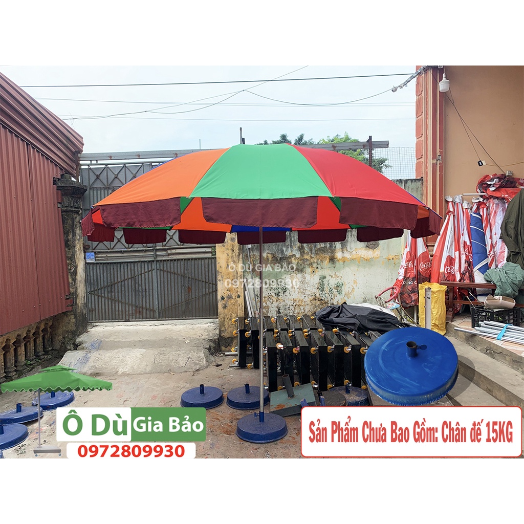 Ô dù chính tâm 3M Bốn màu siêu đẹp-chống thấm 100%(CHưa bao gồm chân đế 15kg)