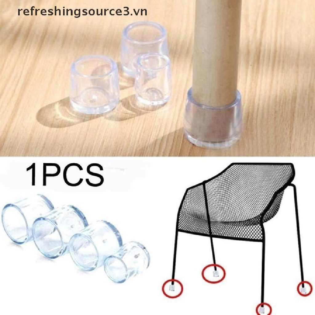 Nắp cao su trong suốt bảo vệ chân bàn ghế chống trầy xước tiện dụng