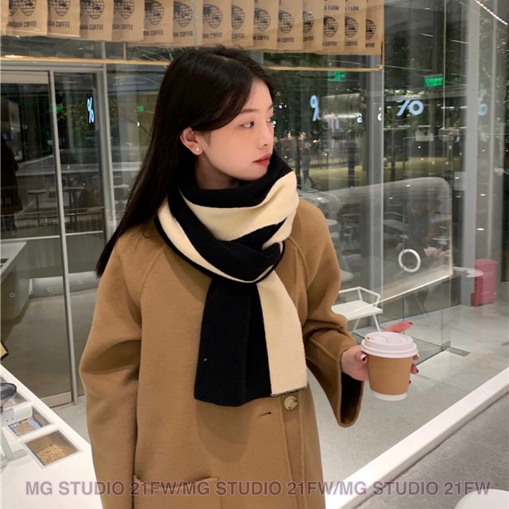 Khăn quàng cổ MG STUDIO thiết kế màu khối 5 kiểu