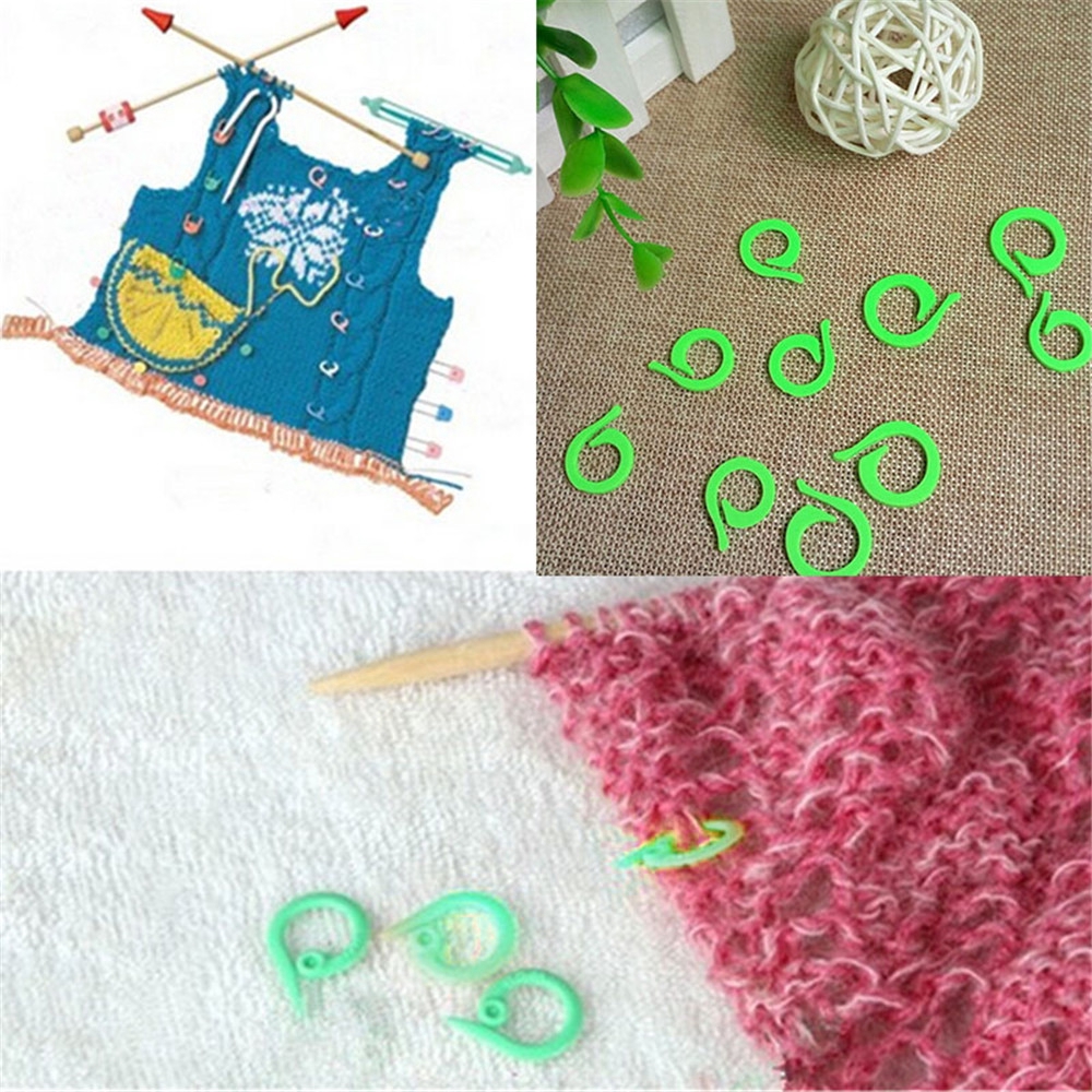 Bộ 20 / 60 / 100 móc đánh dấu đan len bằng nhựa tiện dụng