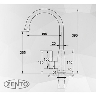 VÒI RỬA BÁT NÓNG LẠNH ZENTO SUS5583