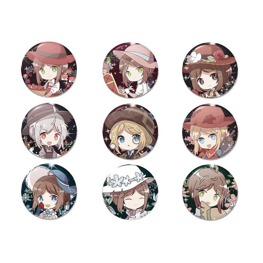 Huy hiệu IN HÌNH Identity V Nhân cách thứ năm game anime chibi dễ thương