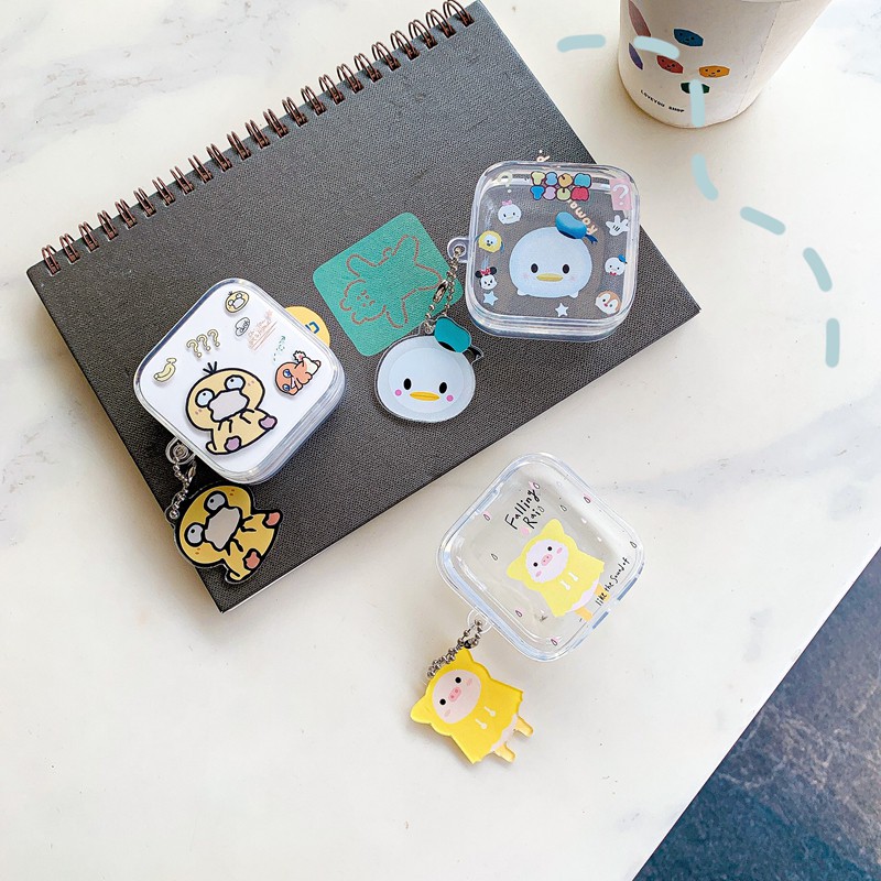 For Mi True Wireless Earphones 2 Basic cute Pikachu soft TPU Transparent Protective Case for Xiaomi Air 2 SE cartoon Donald Duck Earphone Case