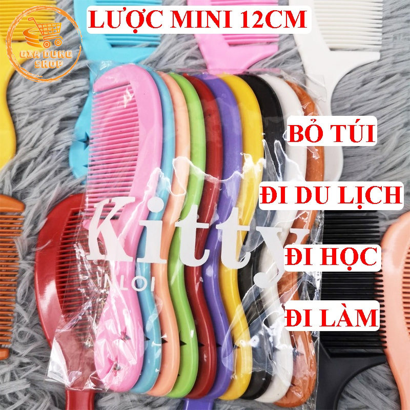 Lược Chải Tóc Mini Xinh Xắn Kích Thước 12cm Lược Bỏ Túi Mang Đi Mọi Nơi