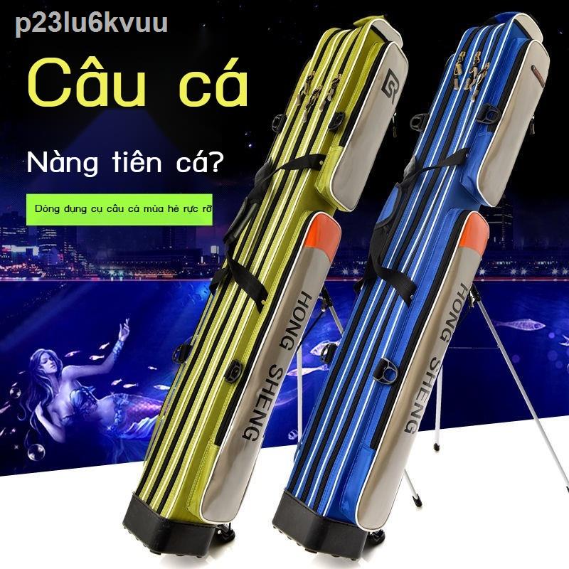 ♠ p23lu6kvuuTúi đựng dụng cụ câu cá túi cần vỏ cứng đa năng chống thấm nước nhẹ ba lô xách tay