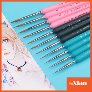 [SIÊU SALE] Cọ Tỉa Nhiều Màu Đầu Nhọn - Cọ Vẽ - Cọ Vẽ Đầu Tròn (B28)