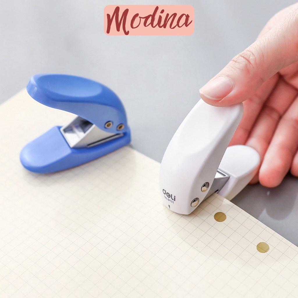 Đồ bấm lỗ giấy MODINA, kìm dập lỗ giấy làm sổ còng flashcard