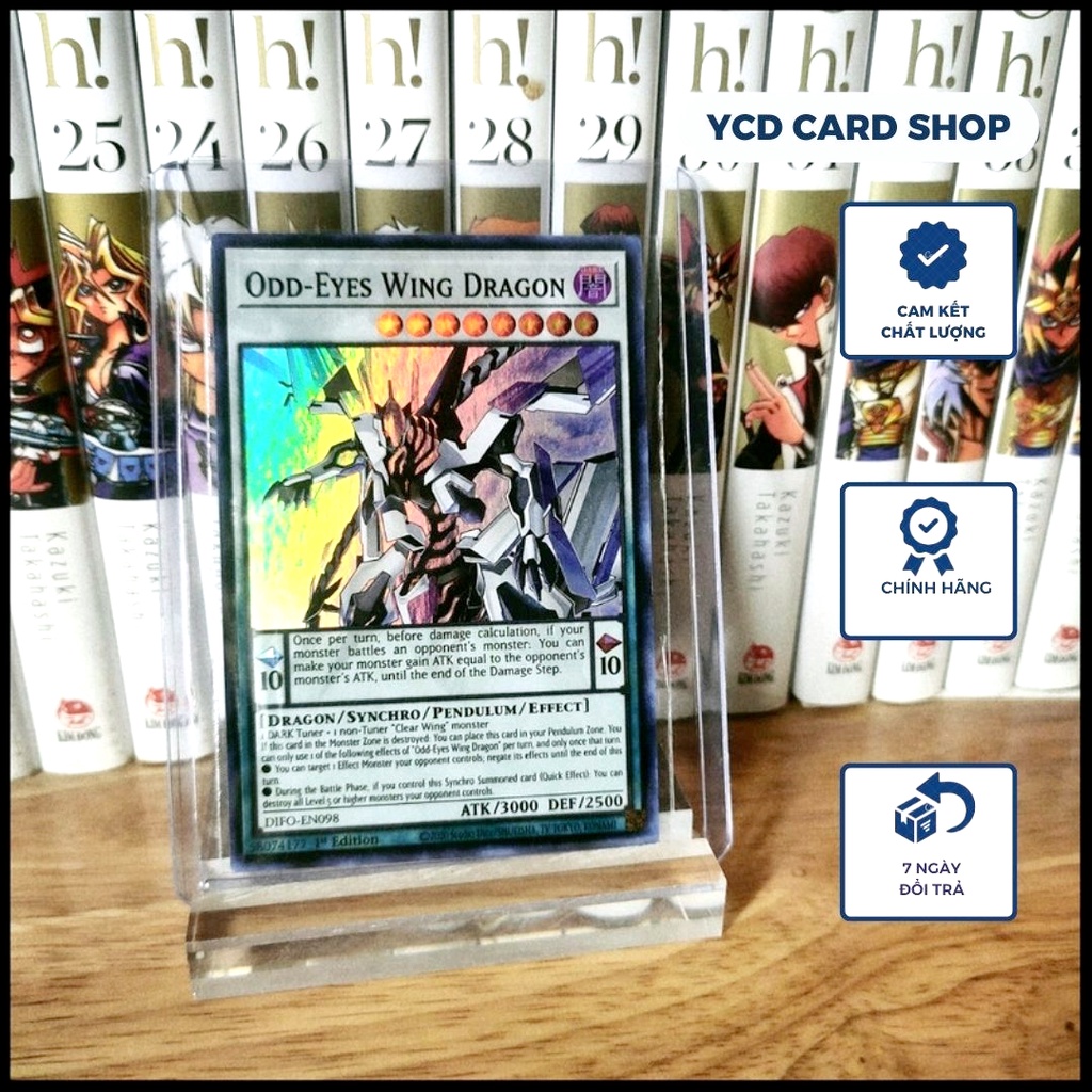 Thẻ bài Yugioh Chính Hãng Odd-Eyes Wing Dragon – Super Rare