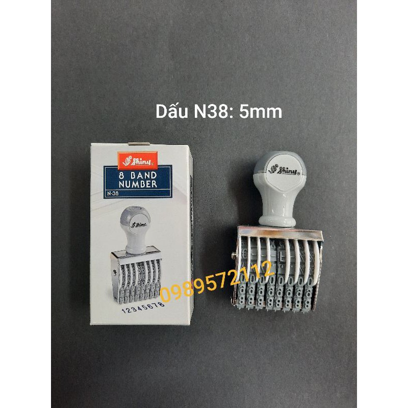 Dấu xoay 8 số shiny-dấu xoay cao su nhiều kích thước