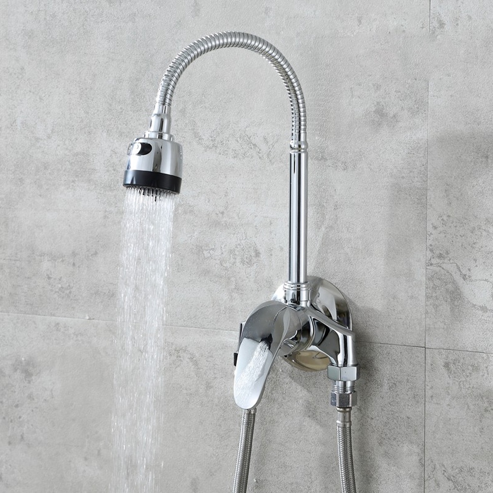 Vòi nước G1/2&quot; mạ niken trộn nước nóng và nước lạnh dùng trong nhà tắm